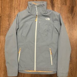The North Face Women’s Soft Shell Jacket-Thermoball Primaloft Lining-Slate Blue